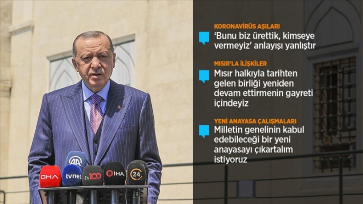 Cumhurbaşkanı Erdoğan: (Yerli aşı) Sadece ülkemiz için değil, tüm dünyayla paylaşmaya hazırız