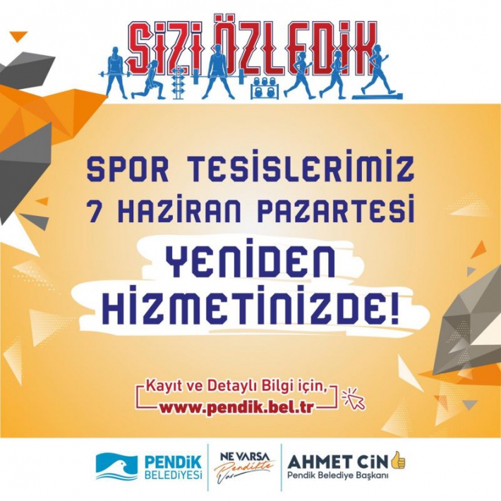 Pendik Belediyesi Spor Tesisleri  Yeniden Hizmetinizde