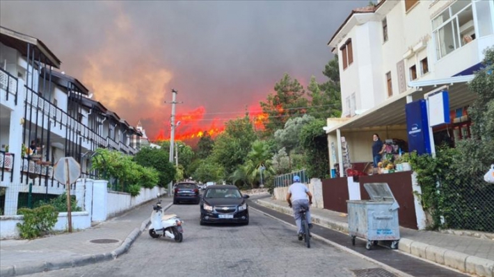 Marmaris ve Milas’ta ormanlık alanda yangın çıktı