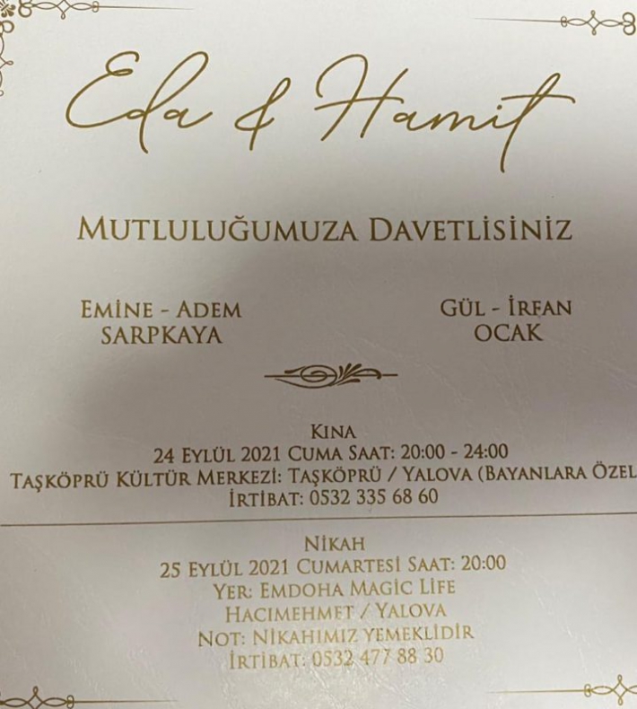 Eda & Hamit Çifti Evleniyor…