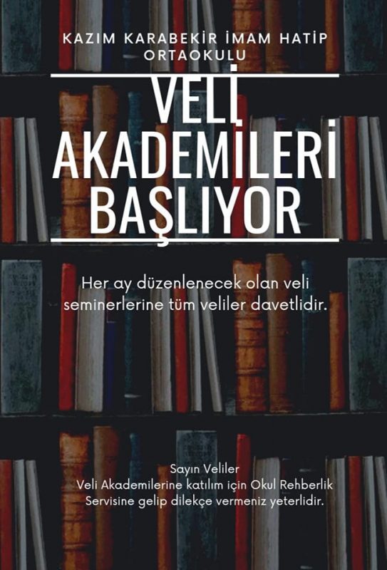 Veli Akademileri Başlıyor.