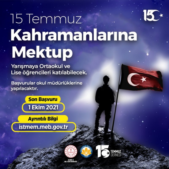 15 TEMMUZ KAHRAMANLARINA MEKTUP