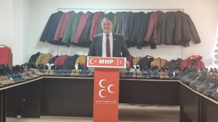 PENDİK MHP İLÇE BAŞKANLIĞI TUNCELİ PERTEK SAĞMAN KÖYÜNE KIŞLIK AYAKKABI VE GİYSİ YARDIMI YAPIYOR.