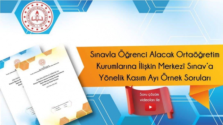 LGS Kasım Ayı Örnek Soruları Videolu Çözümleriyle Yayında