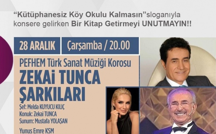 PEFHEM Konserinde Bilet Değil Kitap Bağışı Geçerli!