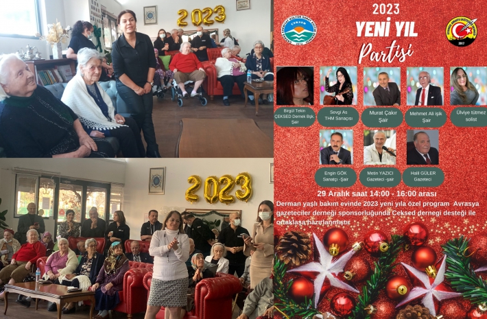 Derman Yaşlı Bakımevi sakinleri için yeni yıl partisi