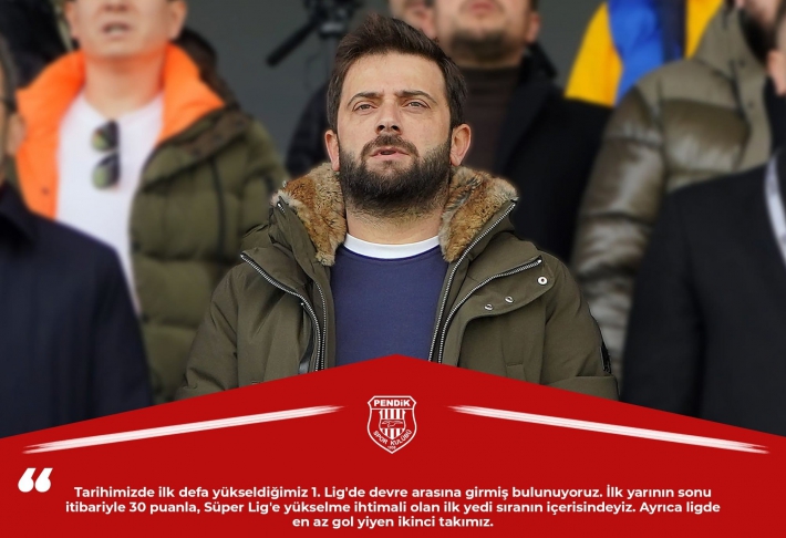 Pendikspor Başkanı Türkoğlu: “Süper Lig Uzak Değil”