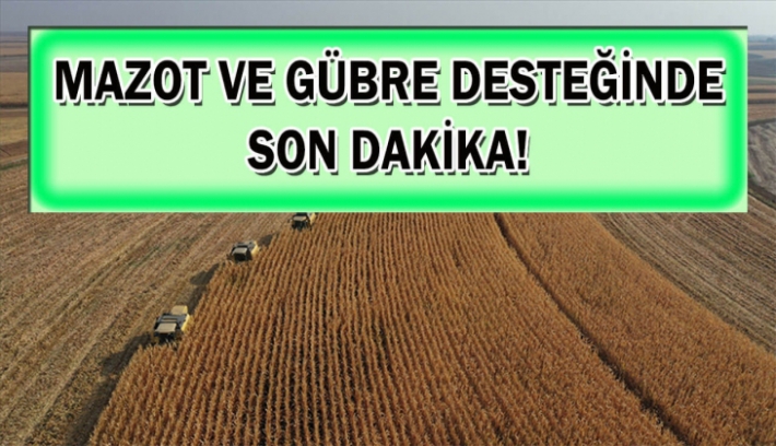 Çiftçilere Son Dakika Müjdesi!