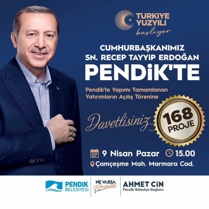 Cumhurbaşkanı Erdoğan Pendik’e geliyor!