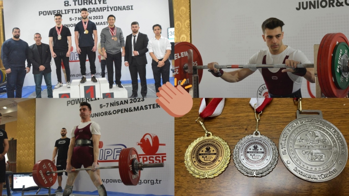 Pendikli Emre Manav Powerlifting’te Türkiye İkincisi