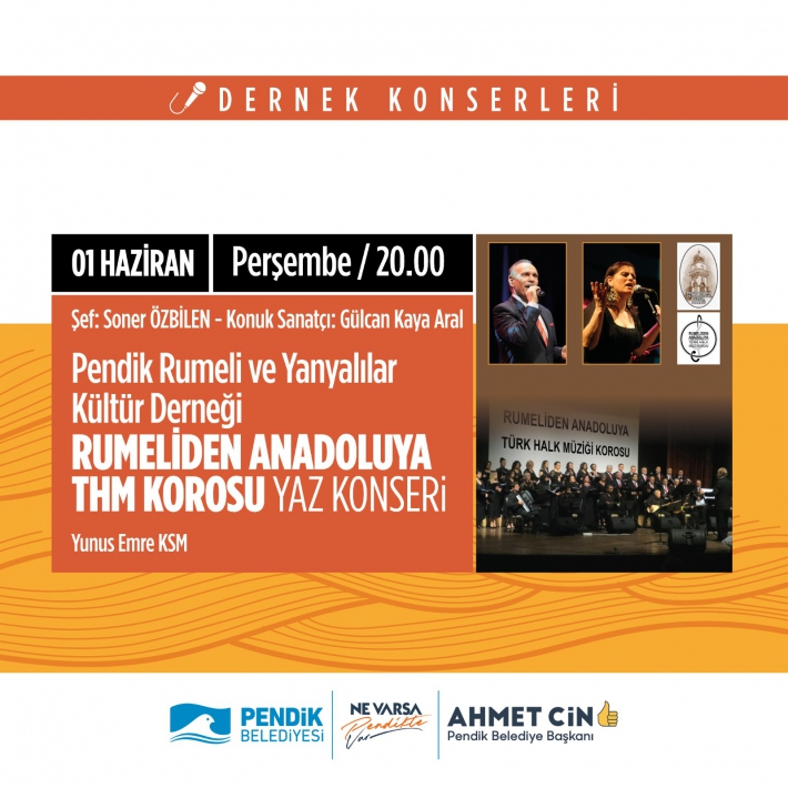 Pendik Rumeli ve Yanyanlılar Kültür Derneği’den Yaz Konseri