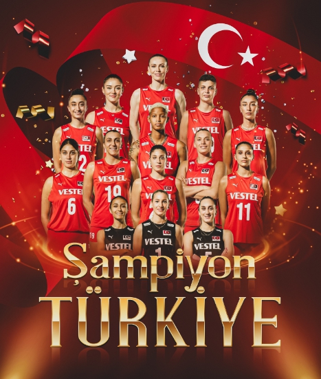 A Milli Kadın Voleybol Takımı Avrupa Şampiyonu