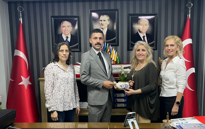İstanbul Pendik Eğitim Kültür Sanat ve Yardımlaşma Derneği’nden MHP İlçe Başkanı Kerim Kaya’ya Nezaket Ziyareti