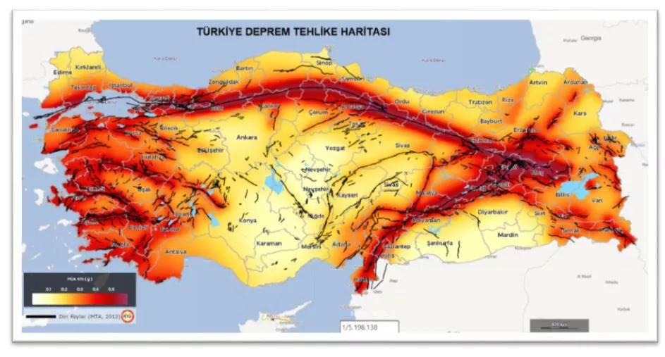 Türkiye deprem risk haritası: Türkiye’deki fay hatları neler?