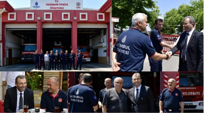 Başkan Ahmet Cin’den İtfaiye Çalışanlarına Ziyaret