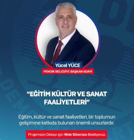 DP BAŞKAN ADAYI YÜCEL YÜCE EĞİTİM KÜLTÜR VE SANAT FAALİYETLERİNE DAİR PROJELERİNİ AÇIKLADI