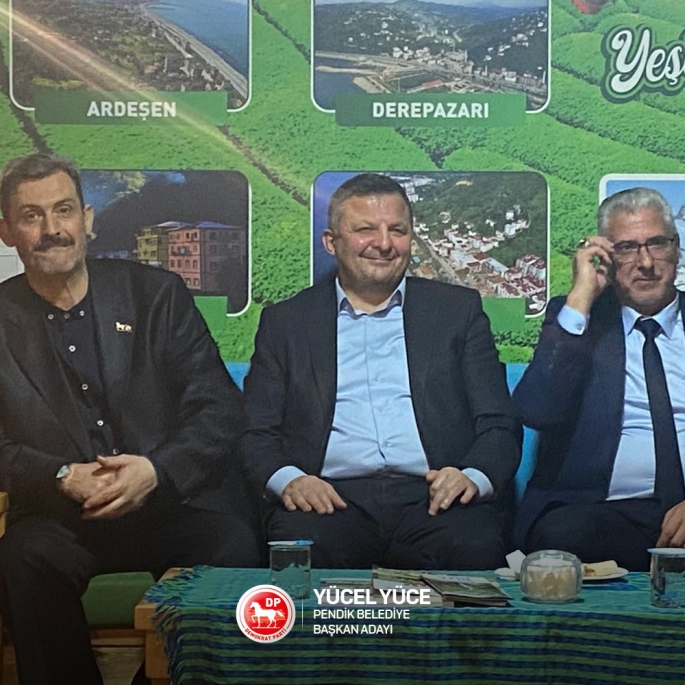 DP Pendik Belediye Başkan Adayı Yücel Yüce'den Pendik Rizeliler Derneği'ni Ziyaret