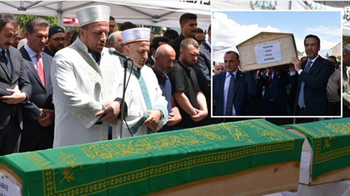 Erzincan Maden Kazası İşçileri İçin Cenaze Töreni Düzenlendi