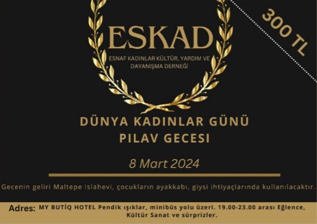 ESKAD'tan Anlamlı Etkinlik: Dünya Kadınlar Günü Pilav Gecesi