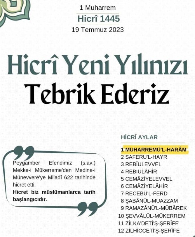 Hicri Yeni Yılınız Mübarek Olsun - Hicri Yıl Nedir?