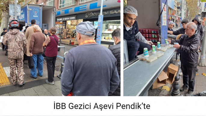 İBB Gezici Aşevi Pendik’te 