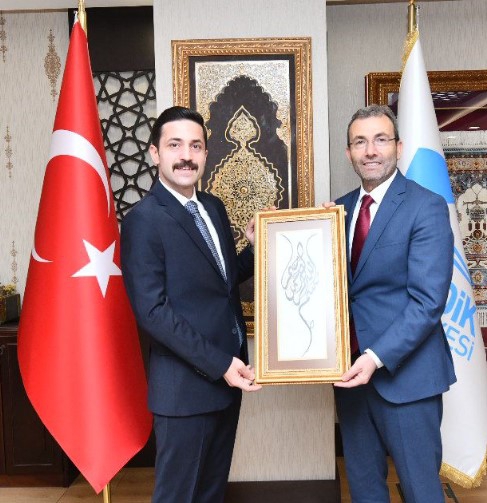 MHP İlçe Başkanı Kerim Kaya’dan Belediye Başkanı Cin’e 'Hayırlı Olsun Ziyareti