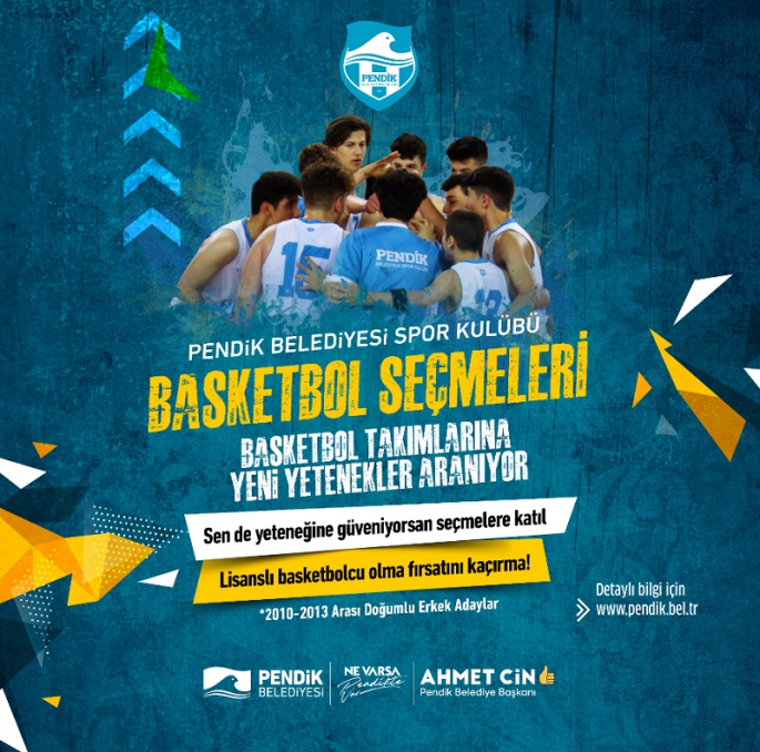 Pendik Belediyesi Spor Kulübü Basketbol Seçmeleri Başlıyor