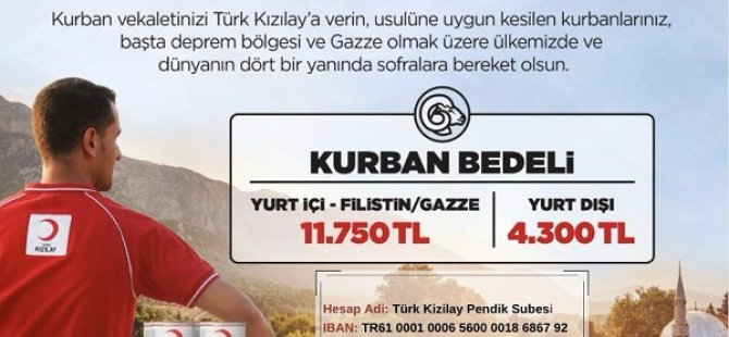 Pendik Kızılay Şubesinden Kurban Bağışı Kampanyası