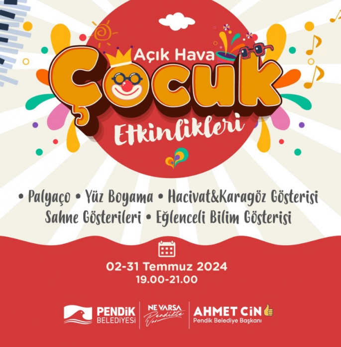 Pendik'te Açık Hava Çocuk Etkinlikleri Başlıyor!