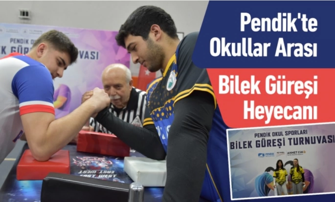 Pendik'te Bilek Güreşi Turnuvası