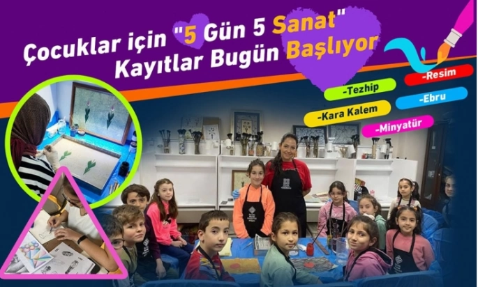 Pendik’te Çocuklara Sanat Dolu Yarıyıl Tatili