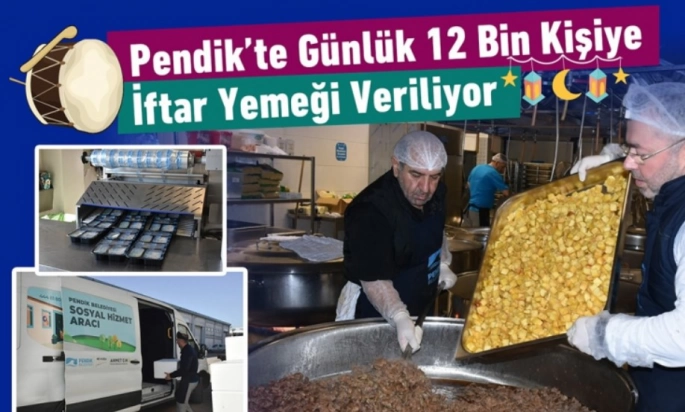 Pendik’te Günlük 12 Bin Kişiye İftar