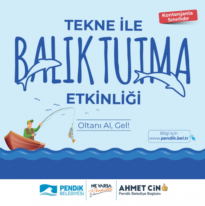 Pendik'te Tekne ile Balık Tutma Etkinliği: Oltanı Al, Gel!