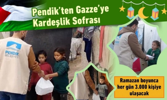 Pendik'ten Gazze'ye İftar Sofrası