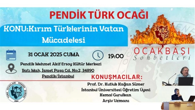 Pendik Türk Ocağı'ndan Kırım Türklerinin Vatan Mücadelesi Konferansı