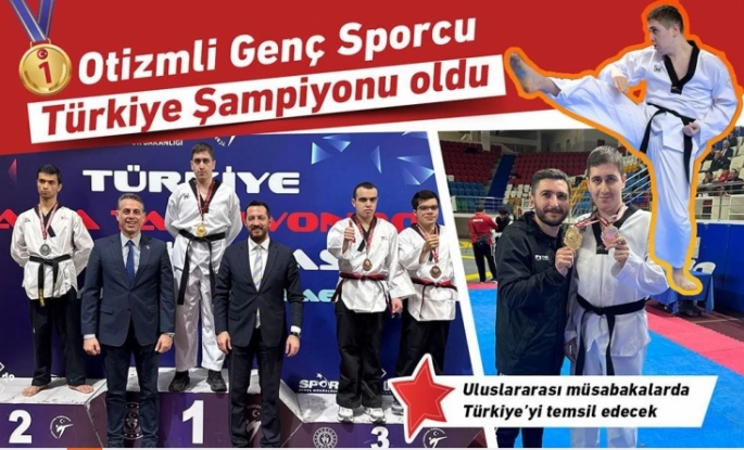 Pendikli Otizmli Sporcu Türkiye Şampiyonu Oldu