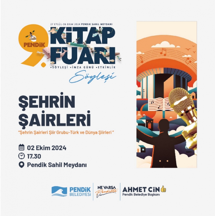 Şehrin Şairleri 2 Ekim’de Kitap Fuarı’nda Sahne Alıyor 