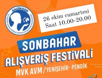 Sonbahar Alışveriş Festivali 26 Ekim Yarın MVK AVM'de 