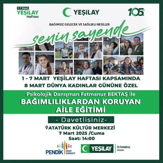 Yeşilay Haftası ve Kadınlar Günü'ne Özel Seminer