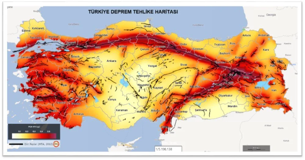 Fay hattı haritası