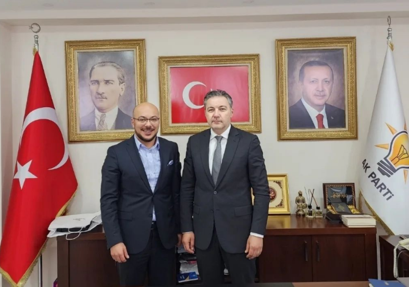 Murat Açık ve AK Parti Pendik İlçe Başkanı Ali Şirin 